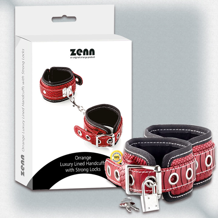 LUXURY LINED HANDCUFFS with STRONG LOCKS #130057