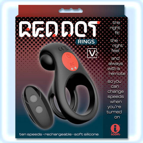 Red Dot_V2 Vibrating Cock Ring #IC577