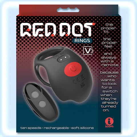 Red Dot_V3 Vibrating Cock Ring #IC578
