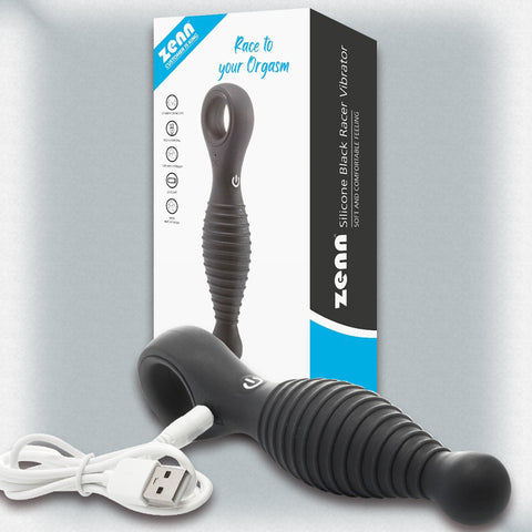 SILICONE BLACK RACER VIBRATOR #210055