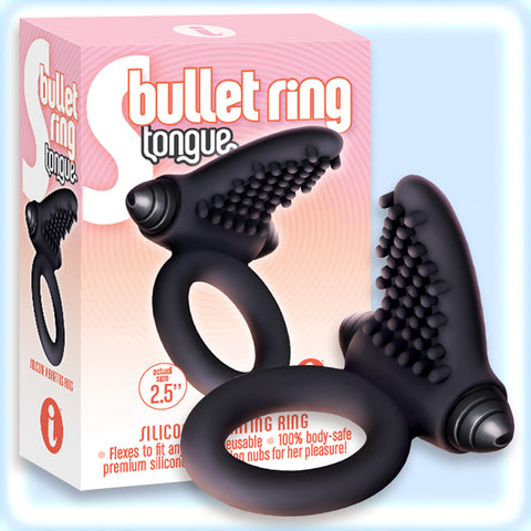S BULLET RING - TONGUE