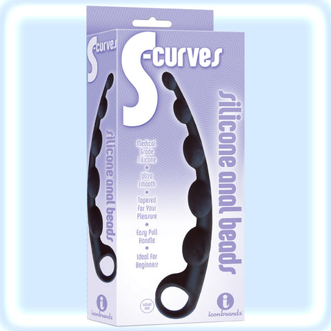 “S-CURVES” SILICONE ANAL BEADS
