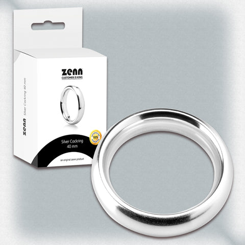 SILVER COCKRING 40mm #130138