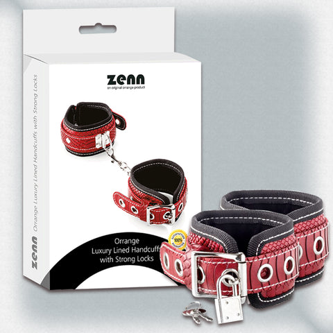 LUXURY LINED HANDCUFFS with STRONG LOCKS #130057